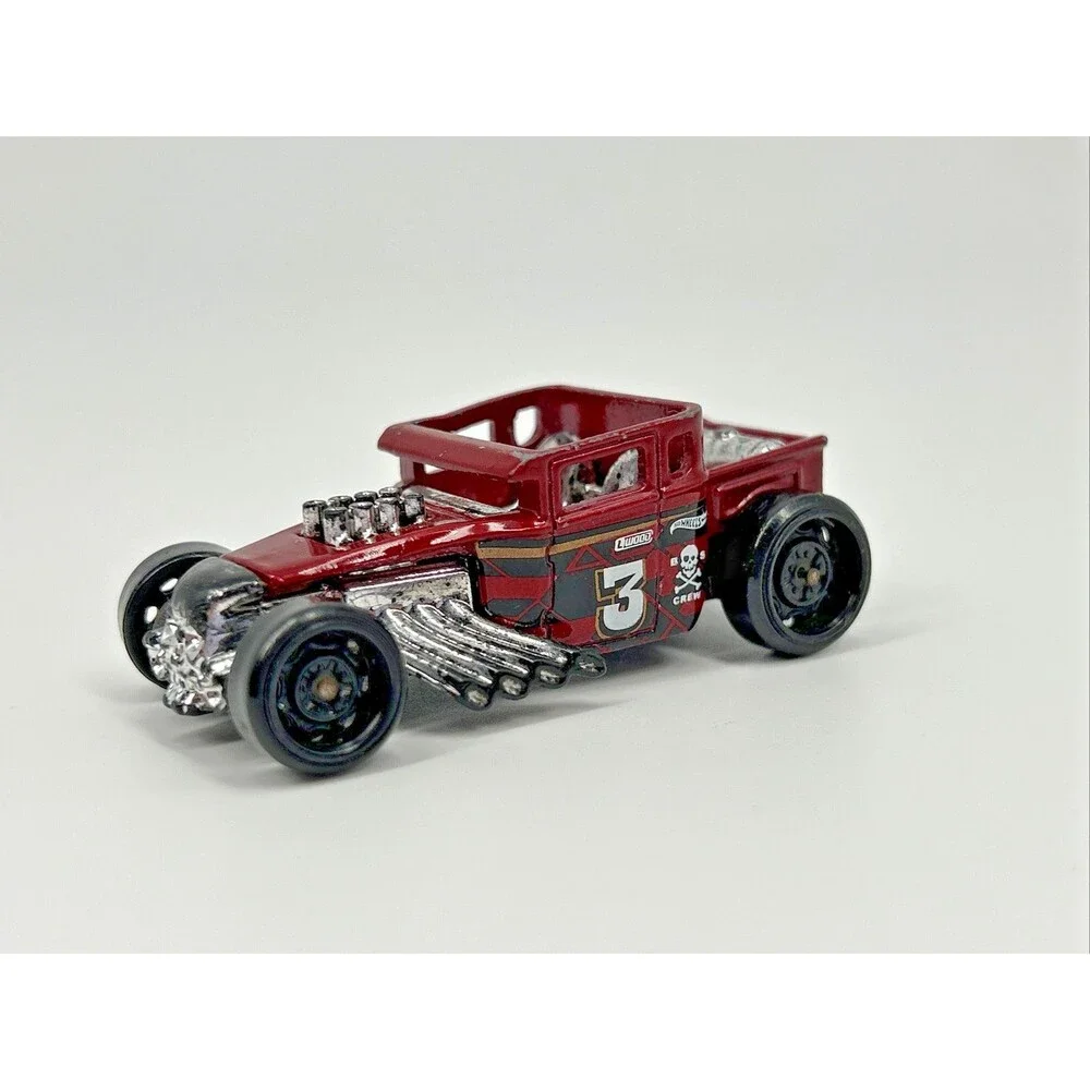 2018 HOT WHEELS BONE SHAKER #3 RED 1:64 DIECAST 2 3/8